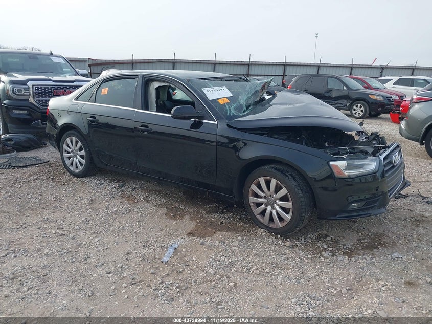 2013 Audi A4 VIN WAUBFAFL6DN005627 IAAI salvage auction — LEFT SIDE, Other, sold $200 on 2026-07-16 (photo 1)