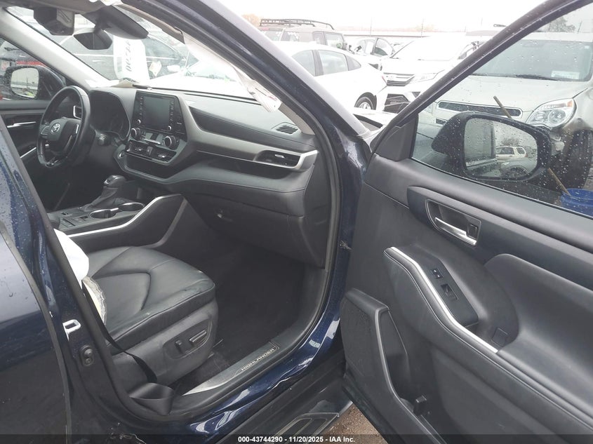 2021 Toyota Highlander VIN 5TDGZRAH1MS055279 IAAI salvage auction — RIGHT SIDE, Clear (Oklahoma), sold $11,200 on 2026-07-28 (photo 5)
