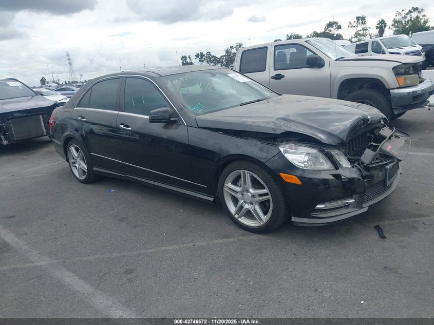 2013 Mercedes-Benz E-Class VIN WDDHF5KB9DA709562 IAAI salvage auction — Front End, Salvage (California), sold $700 on 2026-01-08 (photo 1)