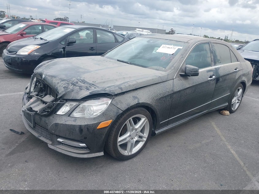 2013 Mercedes-Benz E-Class VIN WDDHF5KB9DA709562 IAAI salvage auction — Front End, Salvage (California), sold $700 on 2026-01-08 (photo 2)