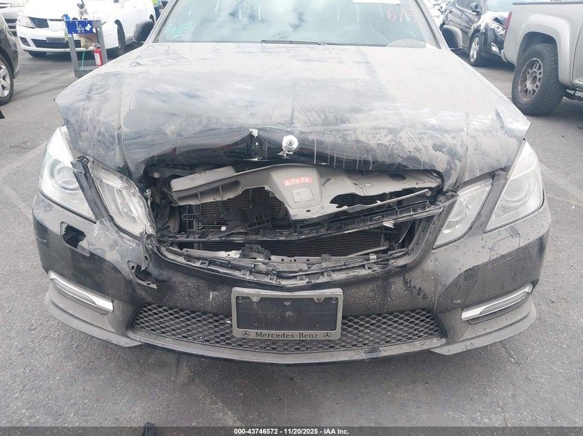 2013 Mercedes-Benz E-Class VIN WDDHF5KB9DA709562 IAAI salvage auction — Front End, Salvage (California), sold $700 on 2026-01-08 (photo 6)