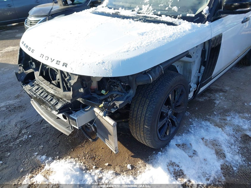 2017 Land rover RANGE ROVER VIN SALGS2FE7HA324133 IAAI salvage auction — LEFT FRONT, Salvage (Indiana), sold $8,050 on 2026-07-29 (photo 6)