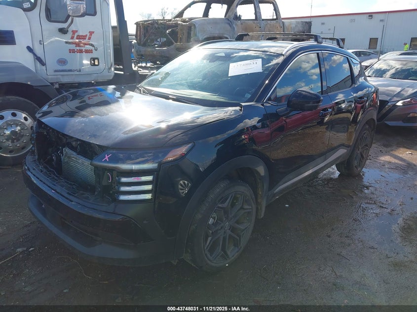 2025 Nissan Kicks VIN 3N8AP6DA6SL413251 IAAI salvage auction — FRONT END, Clear (Oklahoma), sold $5,700 on 2026-10-01 (photo 2)