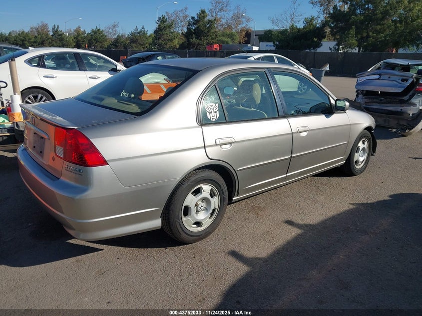 2005 Honda Civic hybrid VIN JHMES96685S023973 IAAI salvage auction — FRONT END, Salvage (California), sold $600 on 2026-07-06 (photo 4)