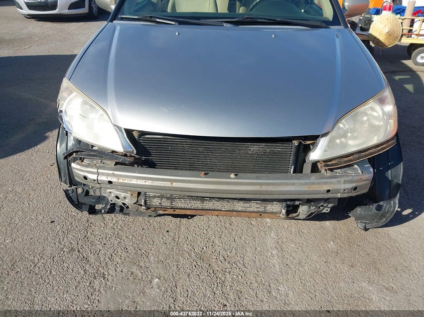 2005 Honda Civic hybrid VIN JHMES96685S023973 IAAI salvage auction — FRONT END, Salvage (California), sold $600 on 2026-07-06 (photo 6)