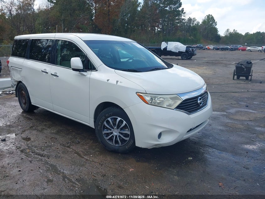 2012 Nissan Quest VIN JN8AE2KP7C9038969 IAAI salvage auction — REAR END, Salvage Title, sold $825 on 2026-07-22 (photo 1)