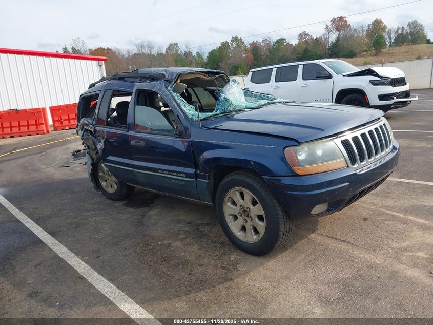 2001 Jeep Grand cherokee VIN 1J4GW48S31C612617 IAAI salvage auction — ROLLOVER, Junking Certificate (Mississippi), sold $75 on 2026-07-09 (photo 1)