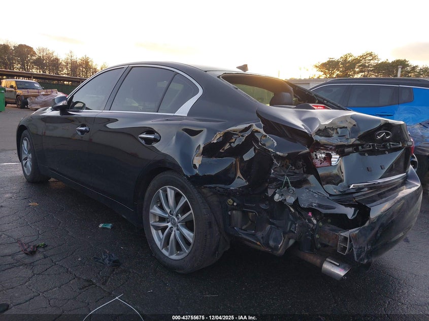 2017 Infiniti Q50 VIN JN1EV7AP1HM737369 IAAI salvage auction — FRONT & REAR, Salvage (New Jersey), sold $1,000 on 2026-07-21 (photo 6)