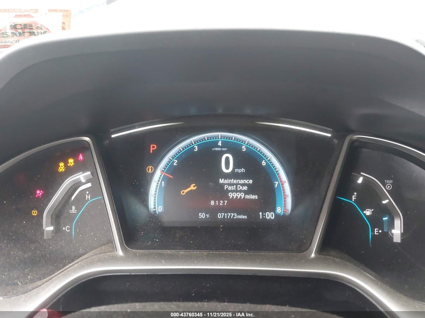 2018 Honda Civic VIN 2HGFC2F70JH588286 IAAI salvage auction — FRONT END, Salvage Title, sold $4,100 on 2026-07-27 (photo 7)