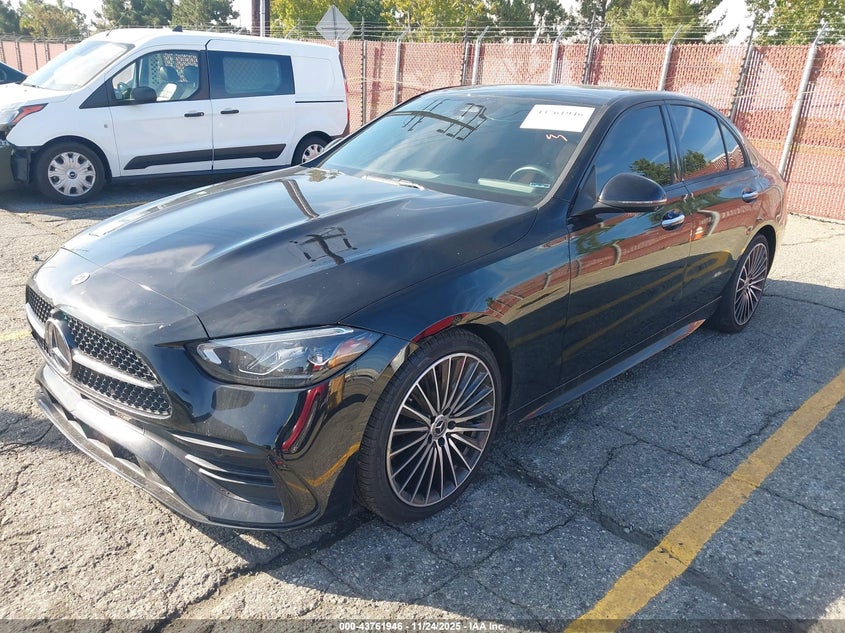 2024 Mercedes-benz C class VIN W1KAF4GBXRR165053 IAAI salvage auction — FRONT END, Salvage (California), sold $21,300 on 2026-07-06 (photo 2)
