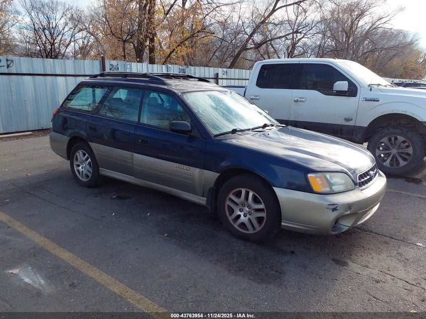2003 Subaru Outback VIN 4S3BH675637620000 IAAI salvage auction — FRONT & REAR, Salvage (Utah), sold $275 on 2026-07-09 (photo 1)