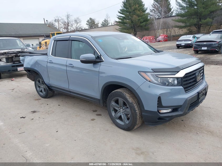 2023 Honda Ridgeline VIN 5FPYK3F55PB061686 IAAI salvage auction — LEFT SIDE, Salvage (New Hampshire), sold $9,200 on 2026-07-29 (photo 1)