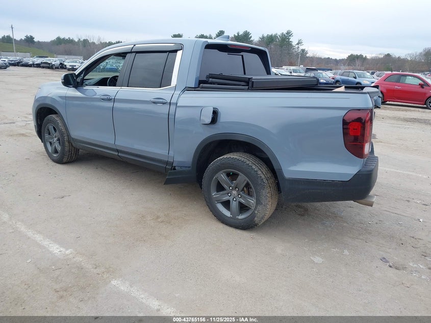 2023 Honda Ridgeline VIN 5FPYK3F55PB061686 IAAI salvage auction — LEFT SIDE, Salvage (New Hampshire), sold $9,200 on 2026-07-29 (photo 3)