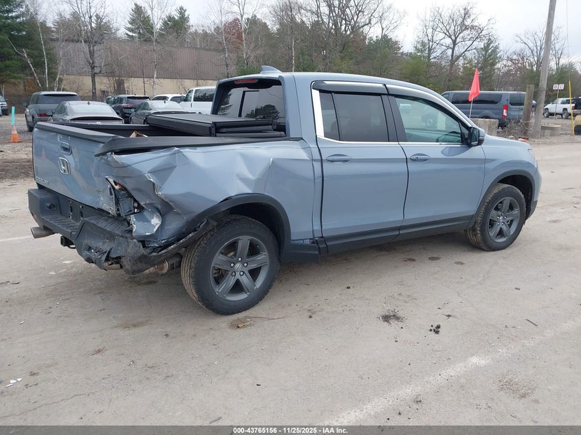 2023 Honda Ridgeline VIN 5FPYK3F55PB061686 IAAI salvage auction — LEFT SIDE, Salvage (New Hampshire), sold $9,200 on 2026-07-29 (photo 4)