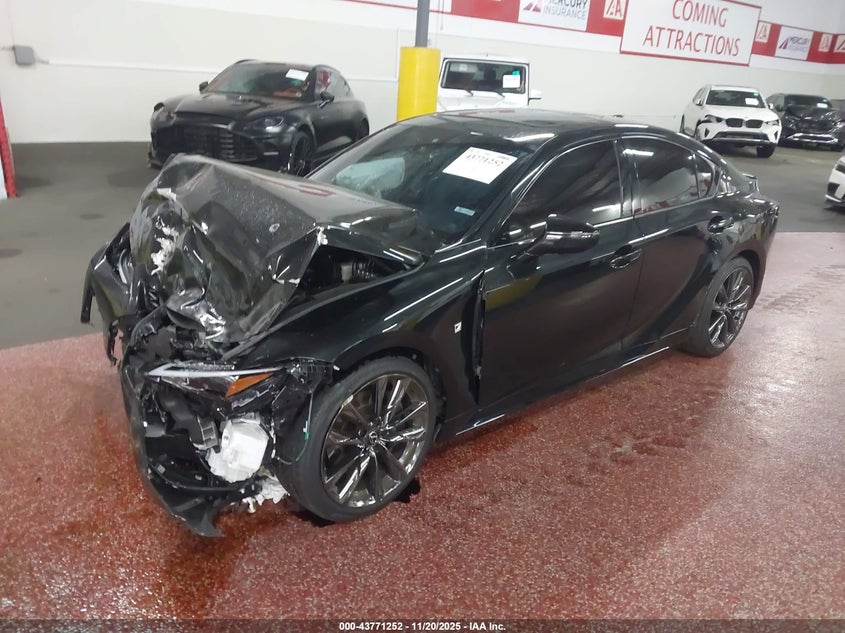2025 Lexus Is 350 VIN JTHGZ1B20S5083300 IAAI salvage auction — FRONT END, Salvage (California), sold $5,650 on 2026-07-29 (photo 2)