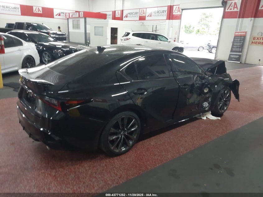 2025 Lexus Is 350 VIN JTHGZ1B20S5083300 IAAI salvage auction — FRONT END, Salvage (California), sold $5,650 on 2026-07-29 (photo 4)
