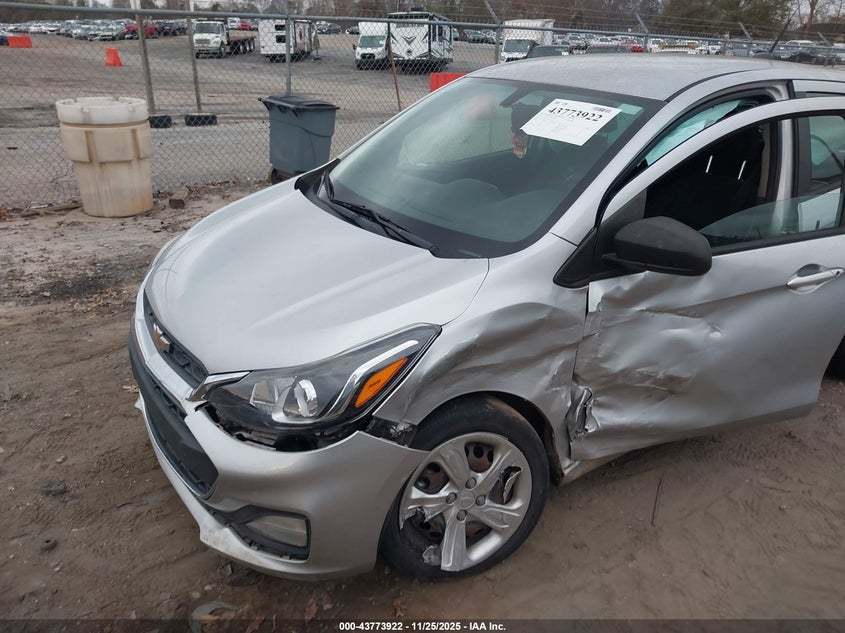 2019 Chevrolet Spark VIN KL8CB6SAXKC821438 IAAI salvage auction — LEFT FRONT, Salvage Title, sold $775 on 2026-07-14 (photo 6)