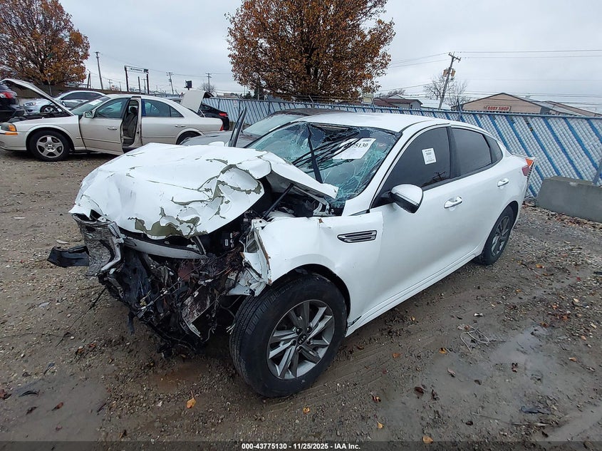 2019 Kia Optima VIN 5XXGT4L33KG307828 IAAI salvage auction — FRONT END, Salvage (Texas), sold $100 on 2026-07-21 (photo 2)