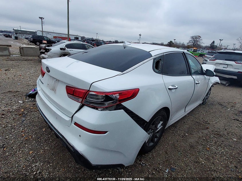 2019 Kia Optima VIN 5XXGT4L33KG307828 IAAI salvage auction — FRONT END, Salvage (Texas), sold $100 on 2026-07-21 (photo 4)