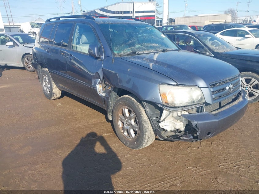 2006 Toyota Highlander VIN JTEDP21A160105442 IAAI salvage auction — RIGHT FRONT, Salvage (Ohio), sold $725 on 2026-07-30 (photo 1)