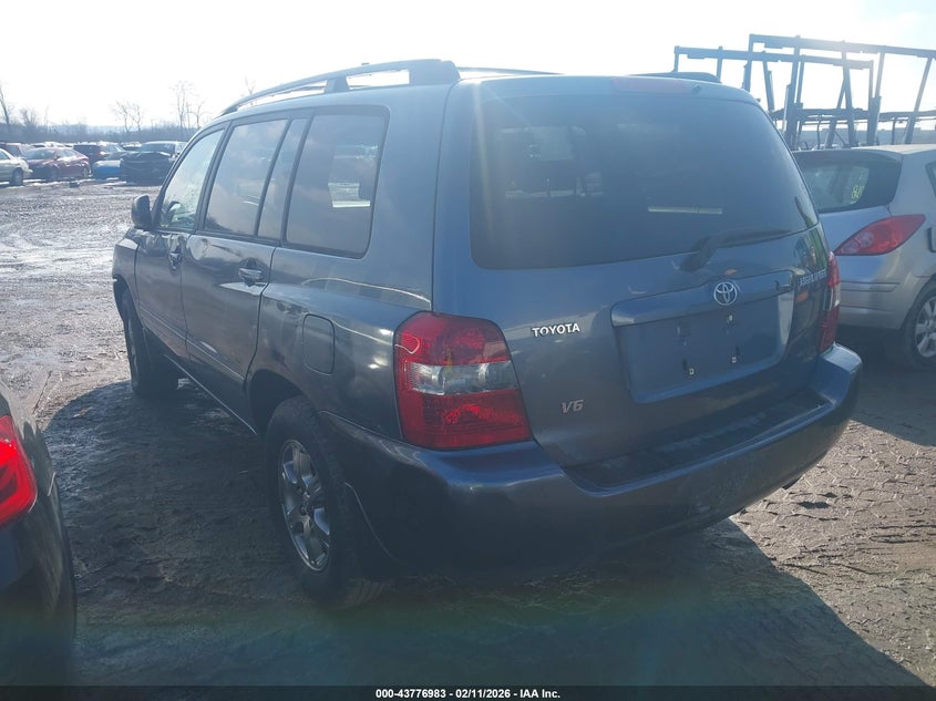 2006 Toyota Highlander VIN JTEDP21A160105442 IAAI salvage auction — RIGHT FRONT, Salvage (Ohio), sold $725 on 2026-07-30 (photo 3)
