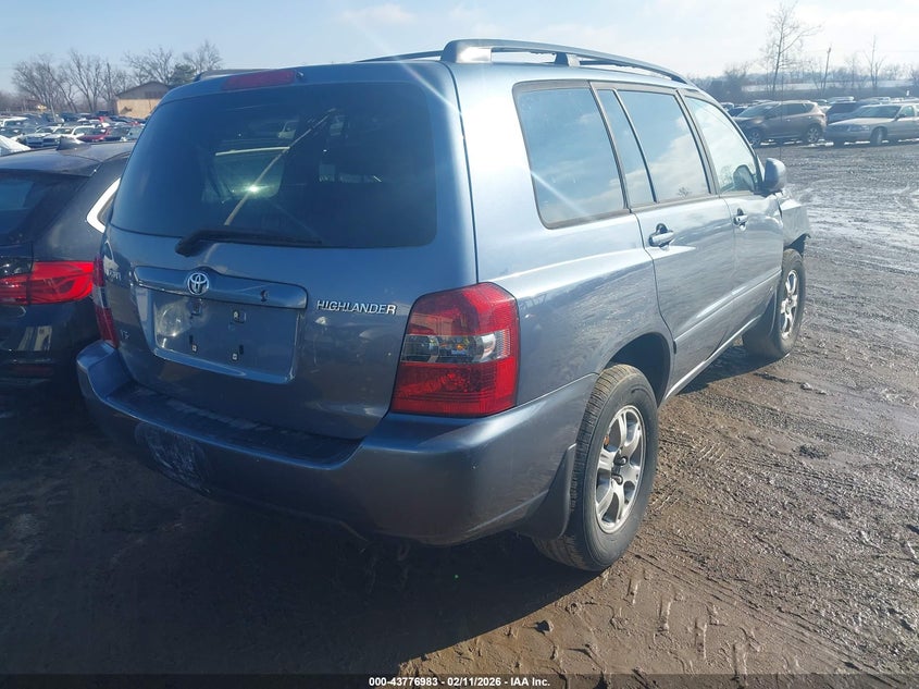 2006 Toyota Highlander VIN JTEDP21A160105442 IAAI salvage auction — RIGHT FRONT, Salvage (Ohio), sold $725 on 2026-07-30 (photo 4)