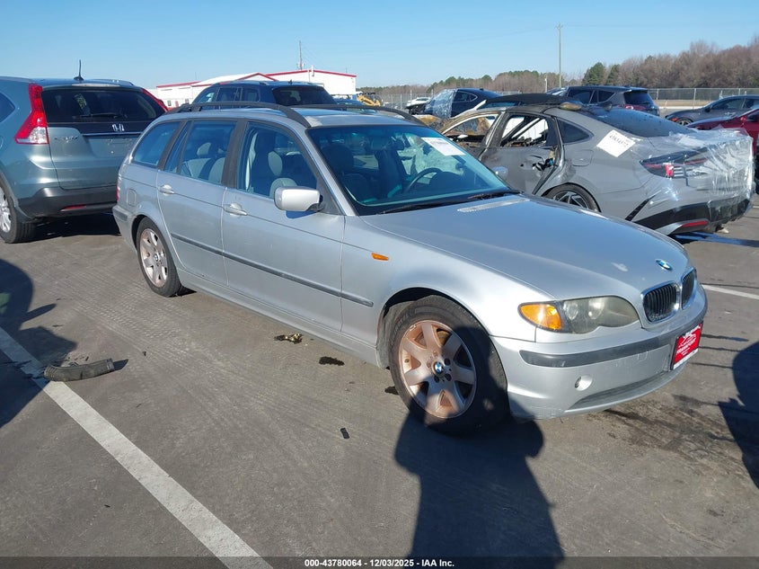 2002 BMW 3er VIN WBAEP33442PF01145 IAAI salvage auction — LEFT & RIGHT, Parts Only - Bill Of Sale (North Carolina), sold $450 on 2026-07-08 (photo 1)