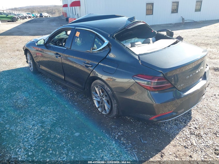 2022 Genesis G70 VIN KMTG34TA8NU099380 IAAI salvage auction — BIOHAZARD/CHEMICAL, Salvage (Arkansas), sold $425 on 2026-07-08 (photo 3)