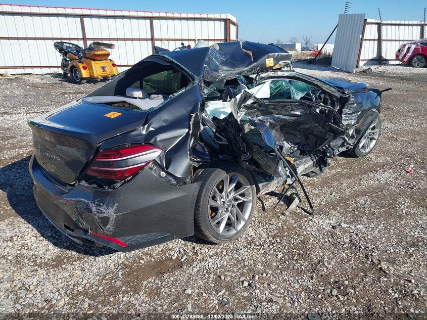 2022 Genesis G70 VIN KMTG34TA8NU099380 IAAI salvage auction — BIOHAZARD/CHEMICAL, Salvage (Arkansas), sold $425 on 2026-07-08 (photo 4)