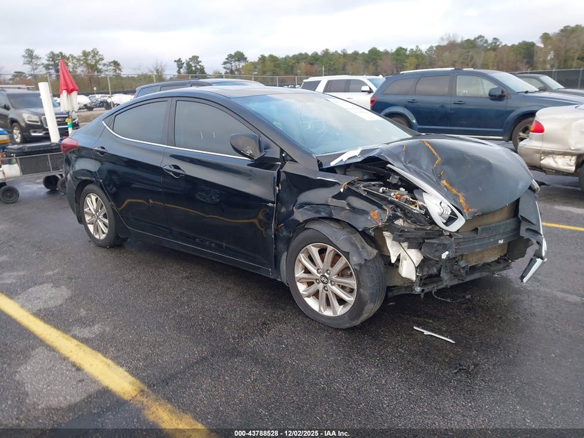 2015 Hyundai Elantra VIN KMHDH4AE7FU355465 IAAI salvage auction — FRONT END, Salvage Title, sold $500 on 2026-07-29 (photo 1)