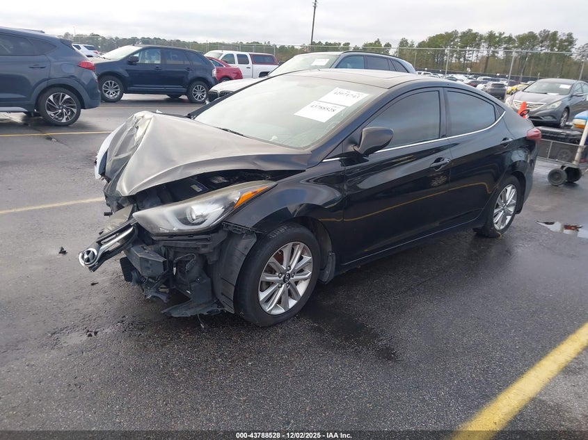 2015 Hyundai Elantra VIN KMHDH4AE7FU355465 IAAI salvage auction — FRONT END, Salvage Title, sold $500 on 2026-07-29 (photo 2)
