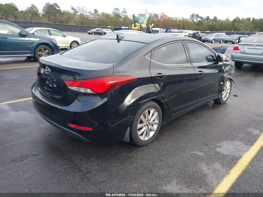 2015 Hyundai Elantra VIN KMHDH4AE7FU355465 IAAI salvage auction — FRONT END, Salvage Title, sold $500 on 2026-07-29 (photo 4)