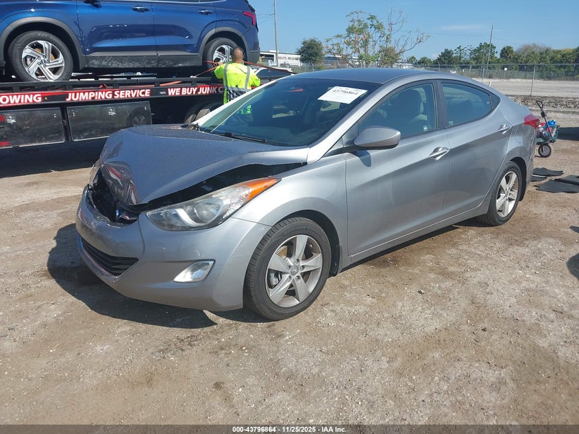 2013 Hyundai Elantra VIN KMHDH4AE9DU942764 IAAI salvage auction — FRONT END, Rebuildable (Florida), sold $1,500 on 2026-07-23 (photo 2)