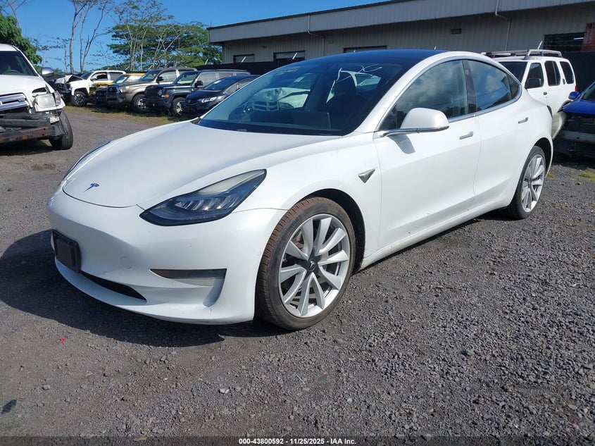 2020 Tesla Model 3 VIN 5YJ3E1EA6LF661687 IAAI salvage auction — RIGHT SIDE, Salvage (Hawaii), sold $3,150 on 2026-07-23 (photo 2)