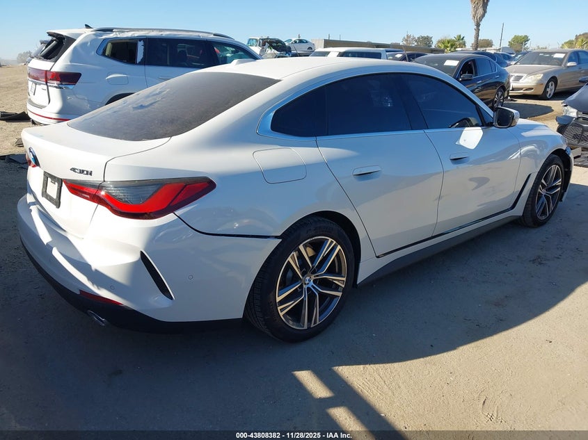 2025 BMW 4er VIN WBA33FB03SFU06517 IAAI salvage auction — LEFT FRONT, Salvage Title, sold $20,525 on 2026-07-20 (photo 4)