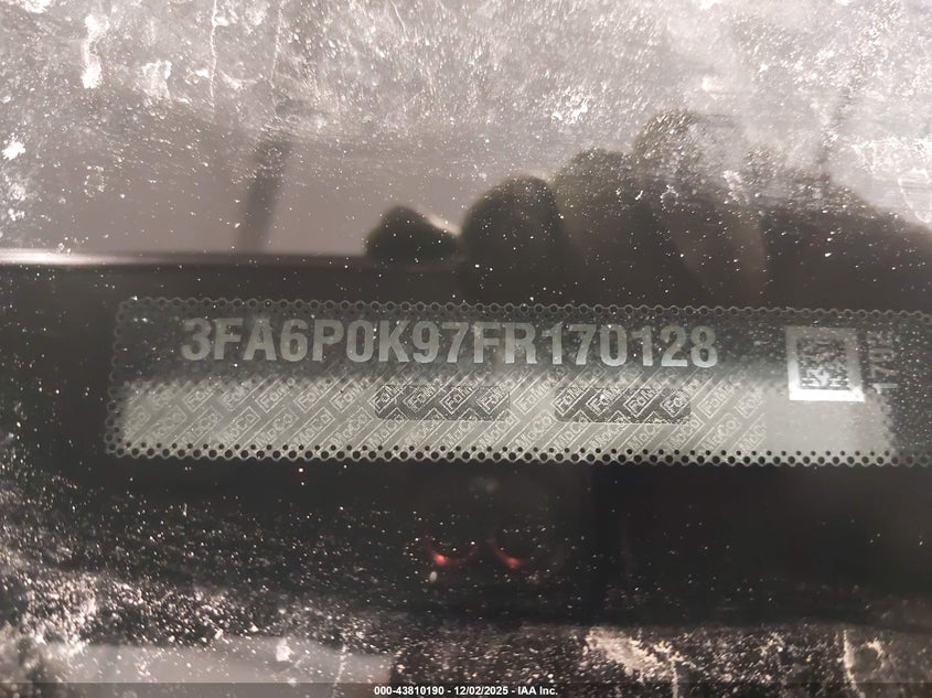 2015 Ford Fusion VIN 3FA6P0K97FR170128 IAAI salvage auction — SIDE, Salvage (Utah), sold $1,200 on 2026-07-10 (photo 9)