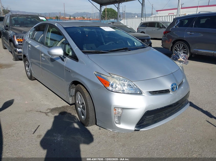 2015 Toyota Prius VIN JTDKN3DU9F0395944 IAAI salvage auction — THEFT, Salvage Title, sold $2,250 on 2026-07-12 (photo 1)