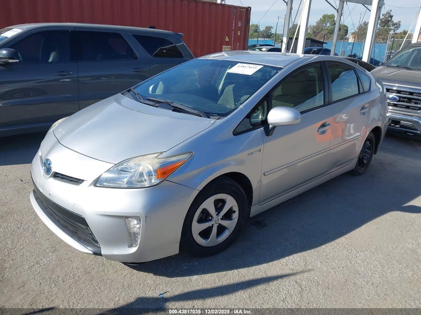 2015 Toyota Prius VIN JTDKN3DU9F0395944 IAAI salvage auction — THEFT, Salvage Title, sold $2,250 on 2026-07-12 (photo 2)