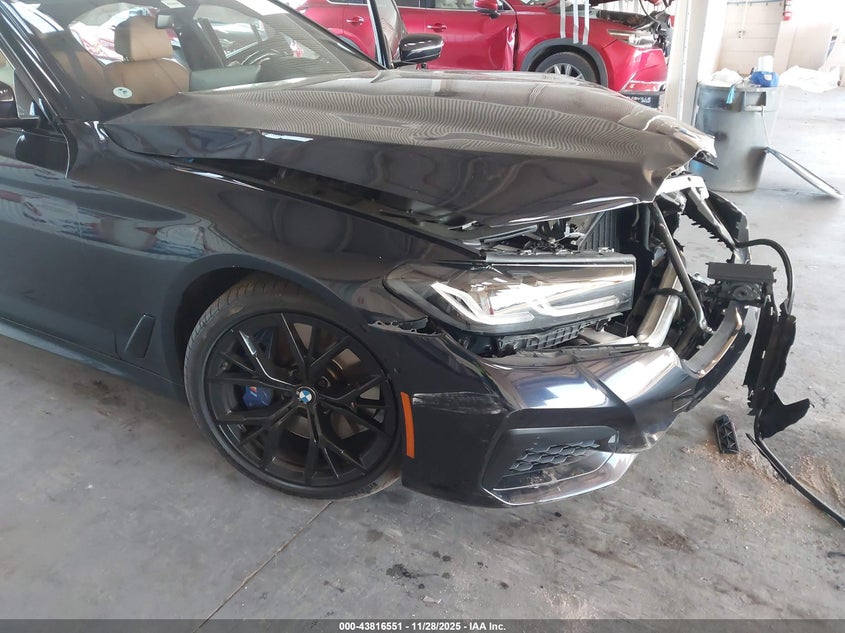 2022 BMW M550i xdrive VIN WBA13BK01NCH67995 IAAI salvage auction — FRONT END, Rebuildable (Florida), sold $14,300 on 2026-08-08 (photo 6)