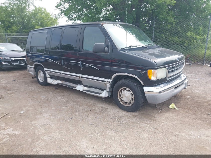 2002 Ford E 150 VIN 1FDRE14L22HB64563 IAAI salvage auction — UNKNOWN, Salvage (Illinois), sold $450 on 2026-07-07 (photo 1)