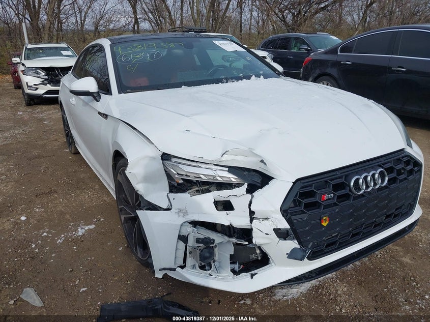 2022 Audi S5 VIN WAUR4AF52NA035447 IAAI salvage auction — FRONT END, Salvage (Indiana), sold $18,500 on 2026-07-29 (photo 6)