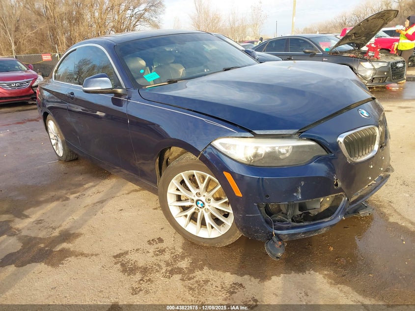 2016 BMW 2 series VIN WBA1F9C57GV544424 IAAI salvage auction — LEFT FRONT, Salvage (Missouri), sold $700 on 2026-08-05 (photo 1)