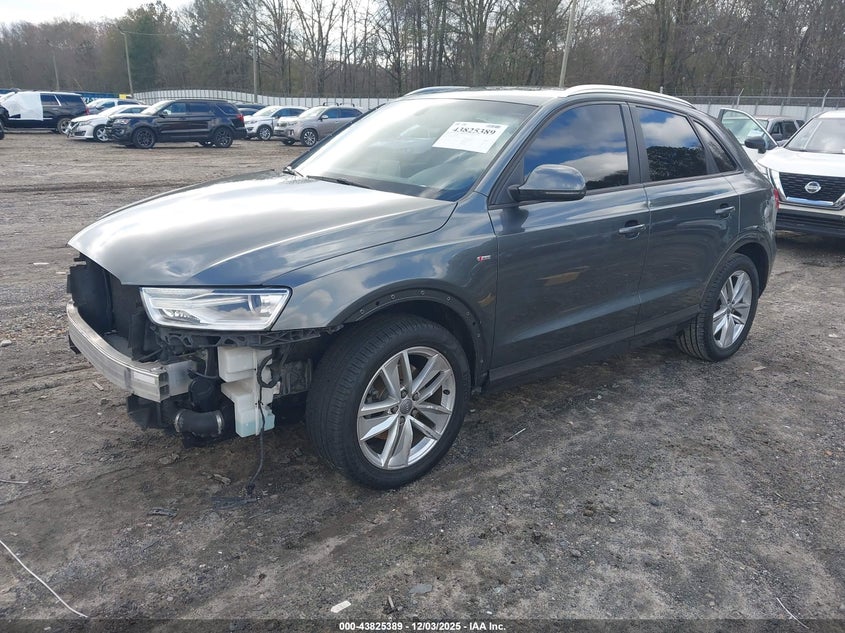 2018 Audi Q3 VIN WA1BCCFS5JR016096 IAAI salvage auction — RIGHT FRONT, Salvage (Georgia), sold $3,150 on 2026-08-21 (photo 2)