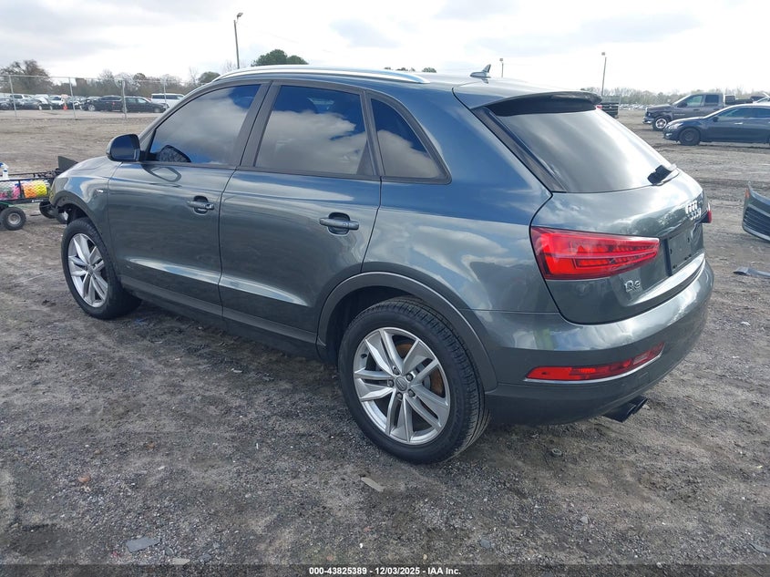 2018 Audi Q3 VIN WA1BCCFS5JR016096 IAAI salvage auction — RIGHT FRONT, Salvage (Georgia), sold $3,150 on 2026-08-21 (photo 3)