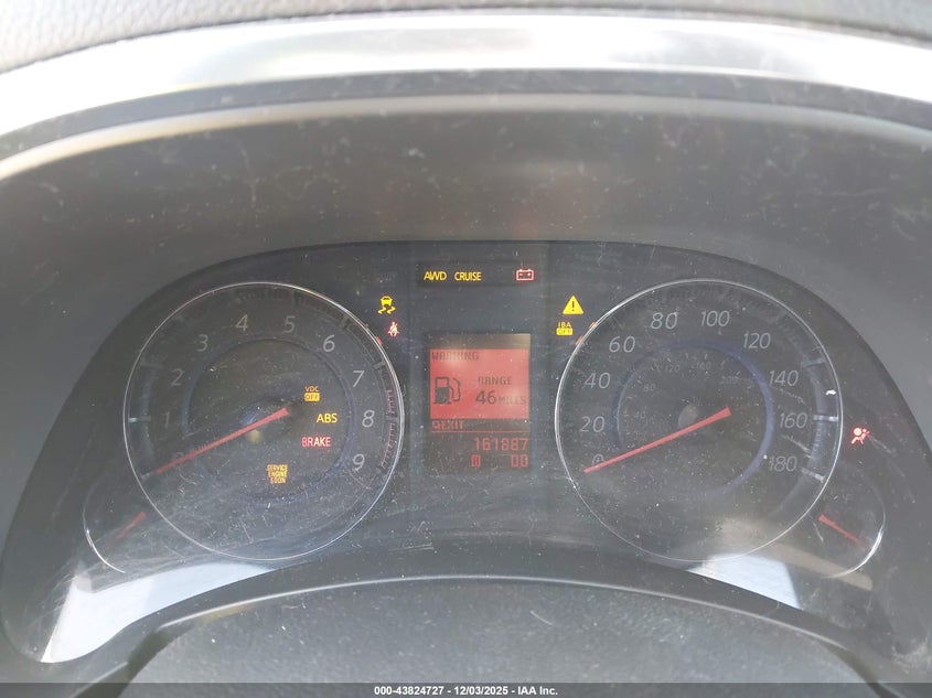 2011 Infiniti Fx VIN JN8AS1MW7BM140498 IAAI salvage auction — FRONT END, Salvage (Texas), sold $475 on 2026-07-21 (photo 7)