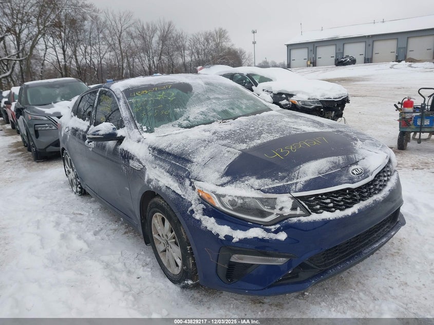 2019 Kia Optima VIN 5XXGT4L30KG349907 IAAI salvage auction — THEFT, Salvage (Indiana), sold $2,250 on 2026-07-08 (photo 1)