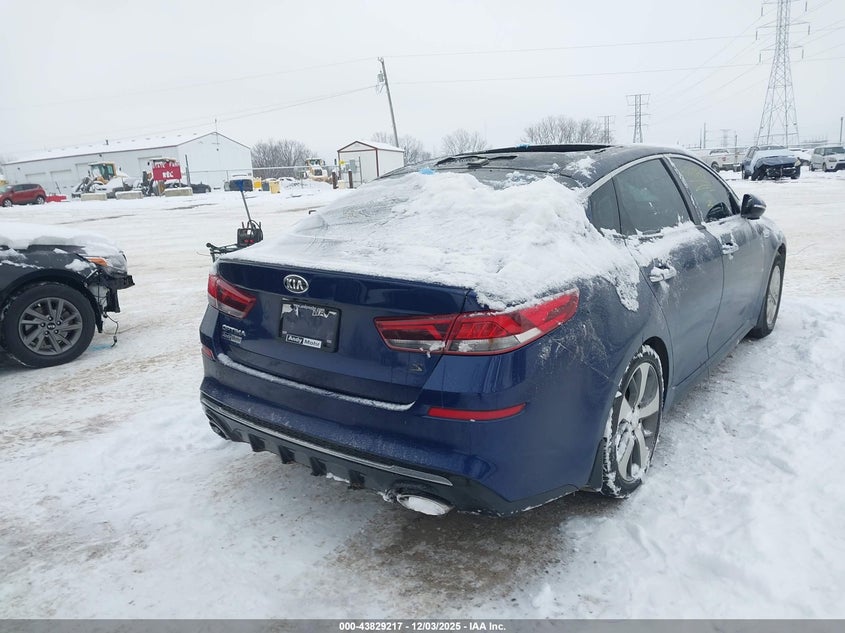2019 Kia Optima VIN 5XXGT4L30KG349907 IAAI salvage auction — THEFT, Salvage (Indiana), sold $2,250 on 2026-07-08 (photo 4)