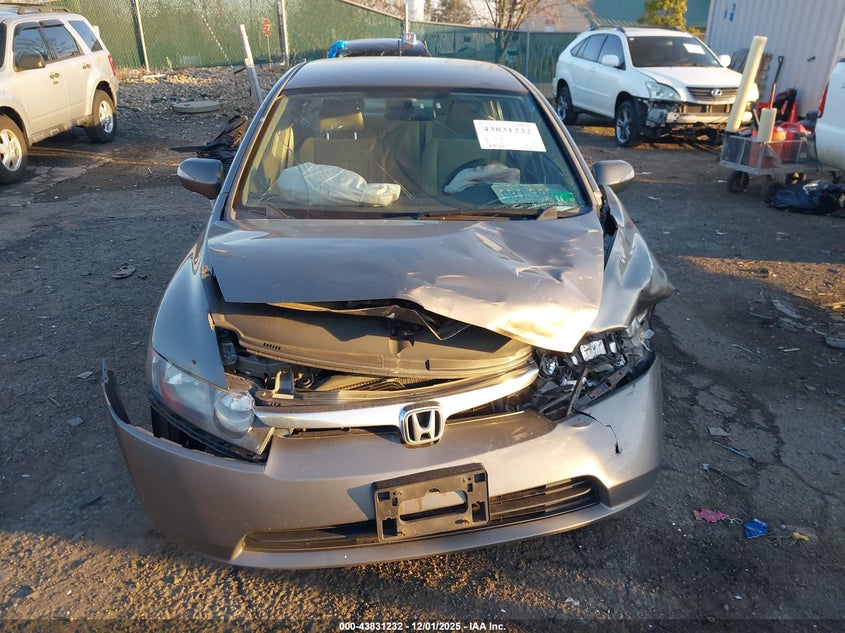 2006 Honda Civic VIN JHMFA36236S006159 IAAI salvage auction — FRONT END, Clear (Virginia), sold $250 on 2026-07-19 (photo 6)