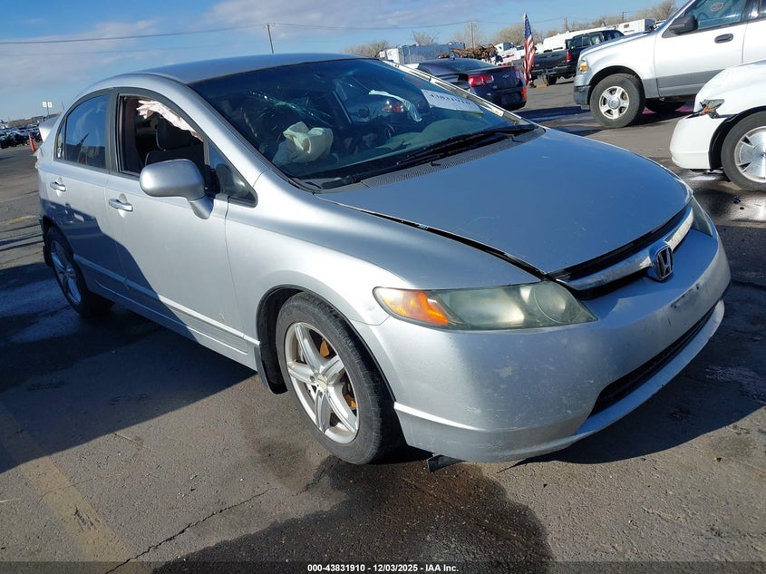 2008 Honda Civic VIN 1HGFA15578L063674 IAAI salvage auction — REAR END, Salvage (Idaho), sold $275 on 2026-07-09 (photo 1)