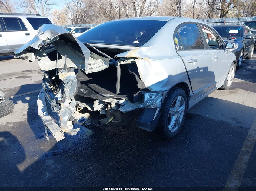 2008 Honda Civic VIN 1HGFA15578L063674 IAAI salvage auction — REAR END, Salvage (Idaho), sold $275 on 2026-07-09 (photo 4)
